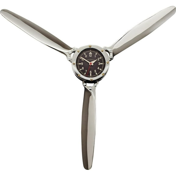 Wall Clock Propeller Douglas DC-3 Aircraft Cast Aluminum Aviation