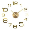thumbnail image 1 of Wall Clock Punch Free Wall Mounted Easy Installation Large Numbers 3D Effect Remind Time Battery Operated Unframed Wall Sticker Clock Home Decor, 1 of 8