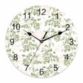 thumbnail image 1 of Wall Clock Sage Green Fruit Clocks PVC Silent Non-Ticking Battery Operated Decorative Berry Leaves Nature Round Clock for Home Living Room Kitchen Bedroom Office School Wall Decor 10 Inch, 1 of 9