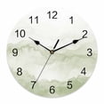 thumbnail image 1 of Wall Clock Sage Green Mountain Clocks PVC Silent Non-Ticking Battery Operated Decorative Ombre Abstract Natural Round Clock for Home Living Room Kitchen Bedroom Office School Wall Decor 10 Inch, 1 of 9