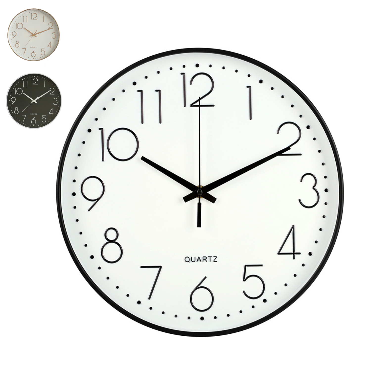 Wall Clock Silent NonTicking Battery Operated Round Wall Clock Modern