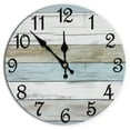 thumbnail image 1 of Wall Clock Silent Non Ticking Wall Clocks Battery Operated, Rustic Coastal Country Clock Decorative for Bathroom Kitchen(10 In), 1 of 4