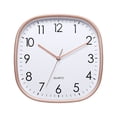 thumbnail image 1 of Wall Clock Square Shape Silent Non-Ticking Quartz Movement High Accuracy Clear Print Legible Battery Operated Wall Hanging Decorative Dedroom Living Room Modern Clock -A, 1 of 8