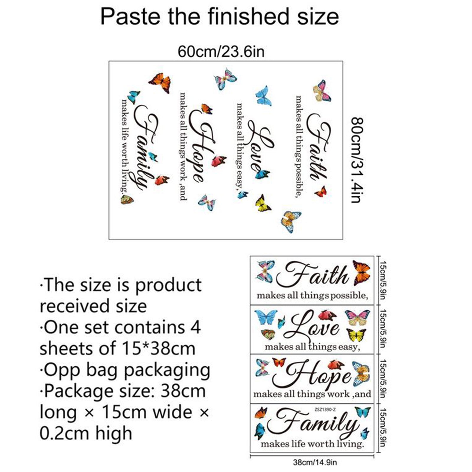 Wall Clock Sticker Bathroom Stickers for Wall Kids Wallpaper Sticker