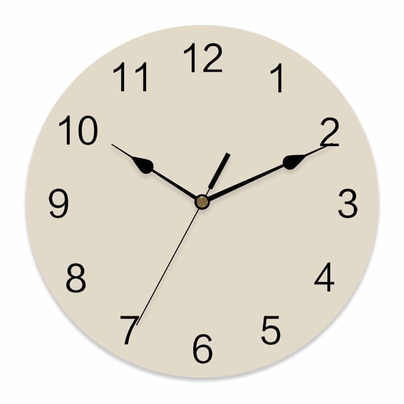 Wall Clock Swan White Clocks PVC Silent Non-Ticking Battery Operated Decorative Simple Style Round Clock for Home Living Room Kitchen Bedroom Office School Wall Decor 10 Inch