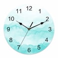 thumbnail image 1 of Wall Clock Turquoise Mountain Clocks PVC Silent Non-Ticking Battery Operated Decorative Ombre Abstract Natural Round Clock for Home Living Room Kitchen Bedroom Office School Wall Decor 14 Inch, 1 of 9
