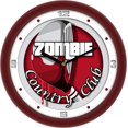 Wall Clock Zombie Country Club Red Club
