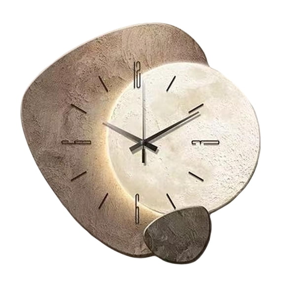 Wall Clock for Living Room Modern decorative Wall Clock with Usb Night Light 12 inch Small Plug in Single Pack