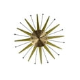 thumbnail image 1 of Wall Clock in Decorative Openwork Metal Sunburst Rods and Acrylic Crystals, 1 of 2