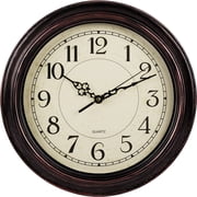 Behome 12 Inch Wall Clock, Silent Non Ticking Classic Battery Operated Clocks, Large Decorative Retro Clock for Living Room, Kitchen, Bedroom, Battery Not Included