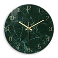 thumbnail image 1 of Wall Clocks Battery Operated 16 Inch Dark Green Luxury Marble Silent Non Ticking Decorative Wall Clocks for Living Room Kitchen Bedroom Bathroom, 1 of 6