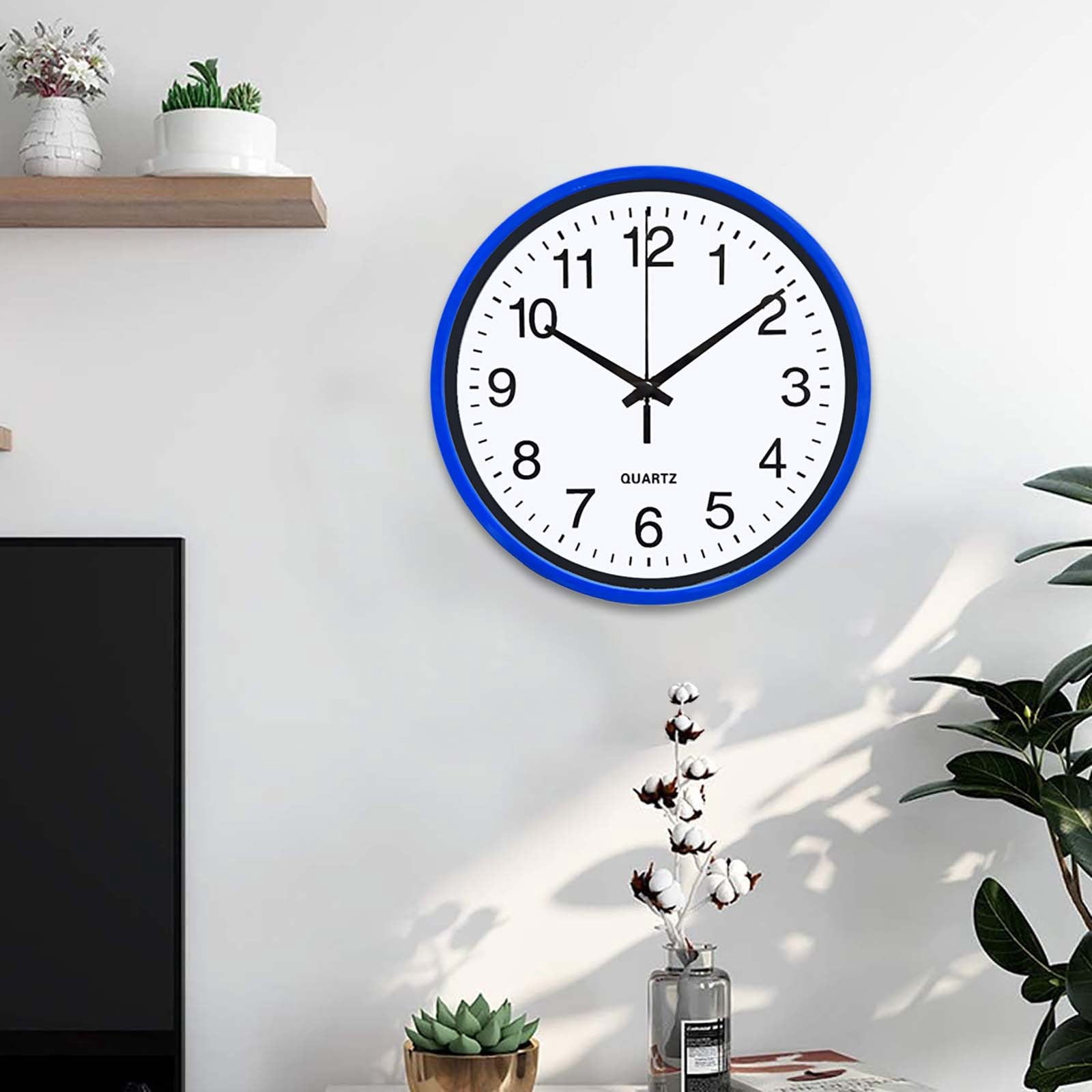 Wall Clocks Battery Operated Clearance Modern Wall Clock Round Wall ...