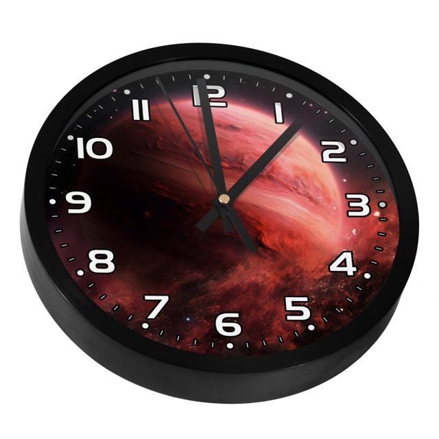 Wall Clocks Battery Operated Modern Clocks Round Silent Clock 9.8 in ...