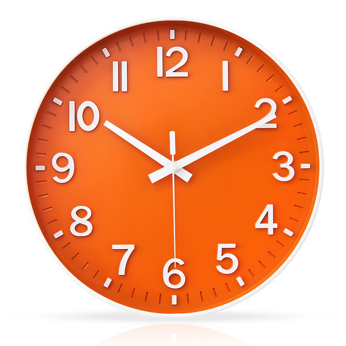 Wall Clocks Battery Operated for Living Room Kitchen 12" Silent Non