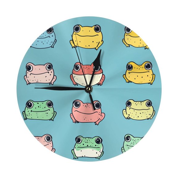 Wall Clocks Cute Frog (2) Decorative for Living Room Kitchen Home Bedroom