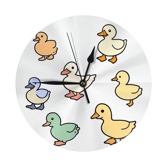 Wall Clocks Cute Goose (1) Decorative for Living Room Kitchen Home Bedroom