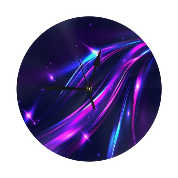 Wall Clocks glitter light fire flare trace. (1) Decorative for Living Room Kitchen Home Bedroom