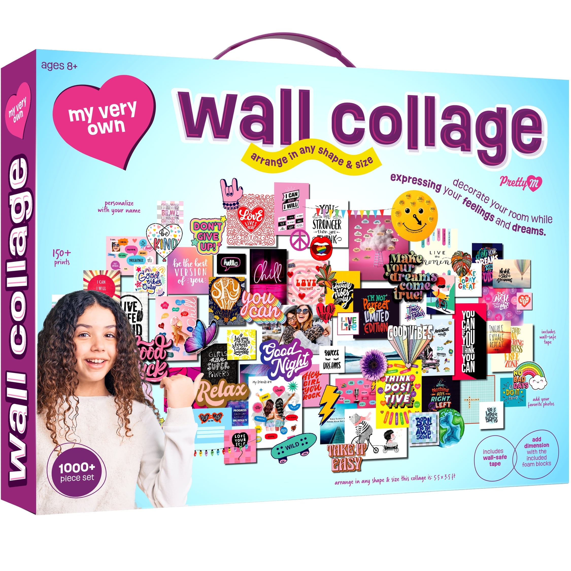 Wall Collage Craft Kit for Teen Girls DIY Art Gift for Ages 1116 Fun Creative Project for Tweens