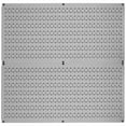 thumbnail image 1 of Wall Control Pegboard Rack Home & Garage Tool Storage & Organization Grey Metal Pegboard Pack - Two 32-Inch Wide x 16-Inch Tall Grey Steel Peg Board Panels, 1 of 10