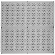 Wall Control Pegboard Rack Home & Garage Tool Storage & Organization Grey Metal Pegboard Pack - Two 32-Inch Wide x 16-Inch Tall Grey Steel Peg Board Panels