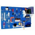 thumbnail image 1 of Wall Control 4ft Metal Pegboard Standard Tool Storage Kit - Blue Toolboard & White Accessories, 1 of 6
