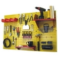 thumbnail image 1 of Wall Control 4ft Metal Pegboard Standard Tool Storage Kit - Yellow Toolboard & Red Accessories, 1 of 6