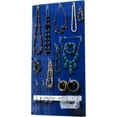 thumbnail image 1 of Wall Control Jewelry Organizer Wall Hanging Jewelry Holder Kit Wall Mounted Necklace Organizer Kit in Blue, 1 of 4