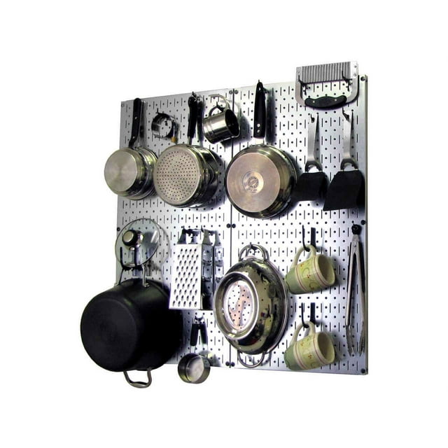 Wall Control Kitchen Pegboard Organizer Pots and Pans Pegboard Pack Storage and Organization Kit