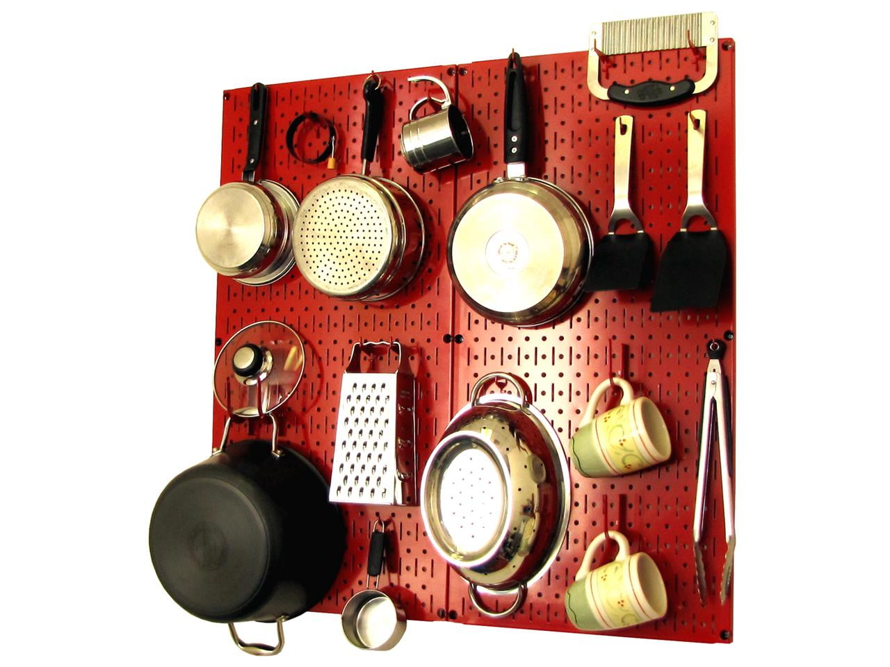 Wall Control Kitchen Pegboard Organizer Pots and Pans Pegboard Pack ...
