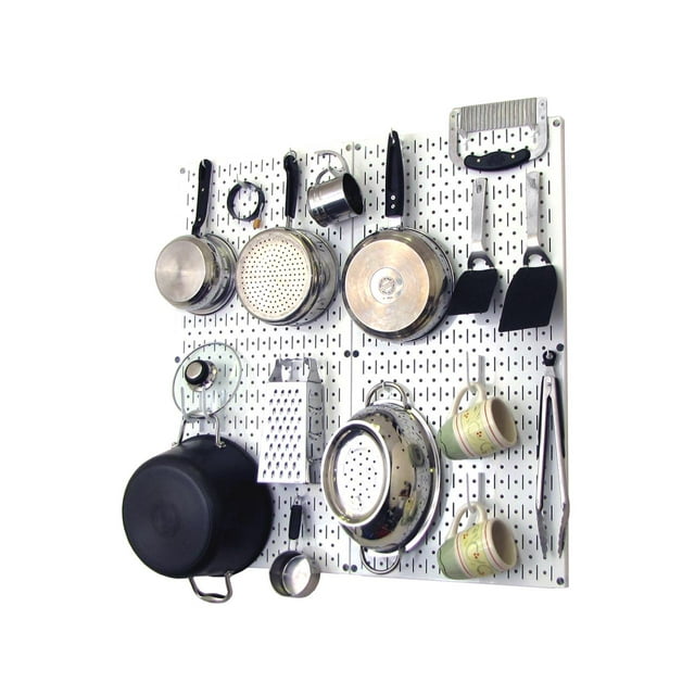 Wall Control Kitchen Pegboard Organizer Pots and Pans Pegboard Pack