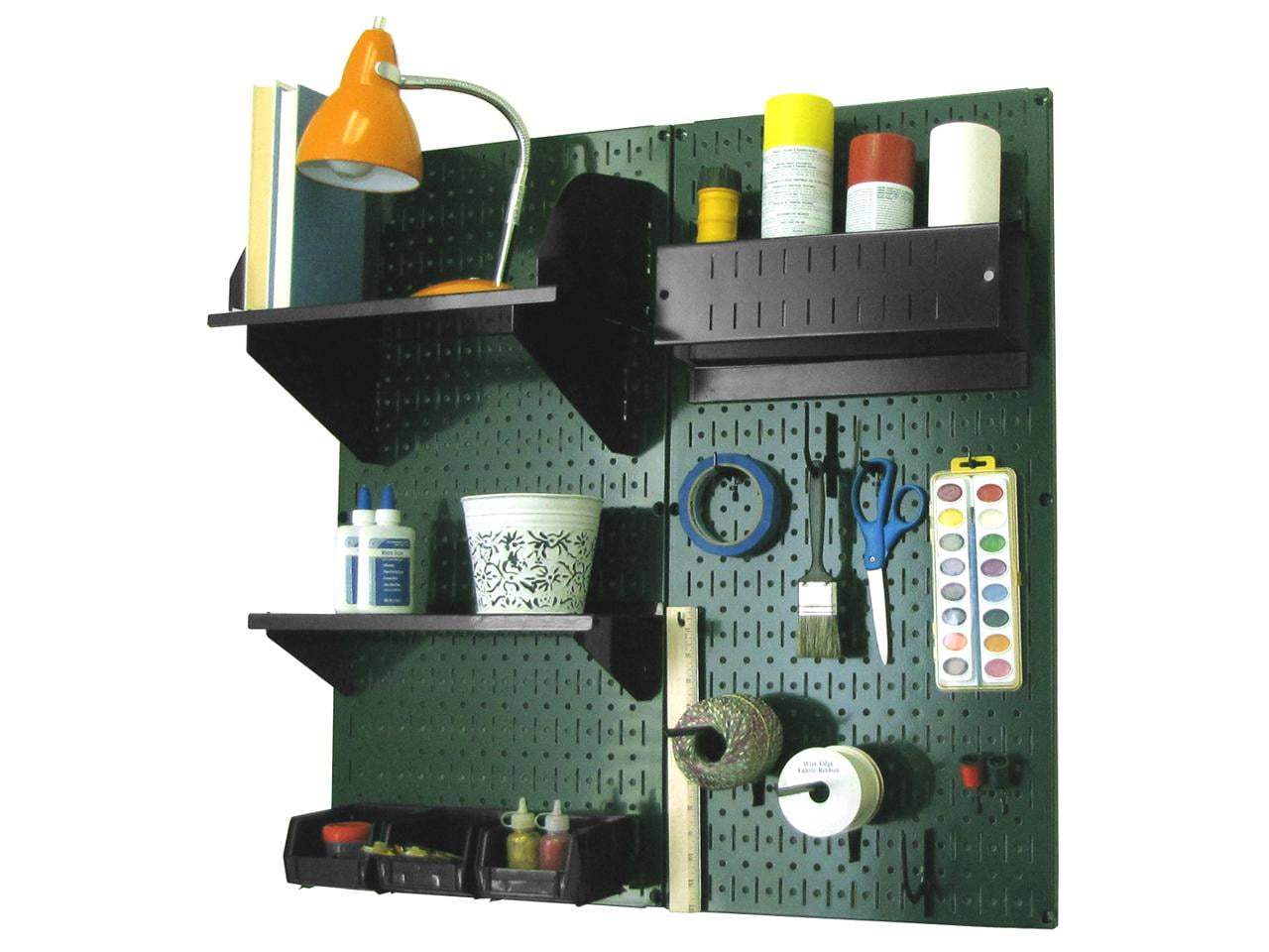 Wall Control Pegboard Hobby Craft Pegboard Organizer Storage Kit with