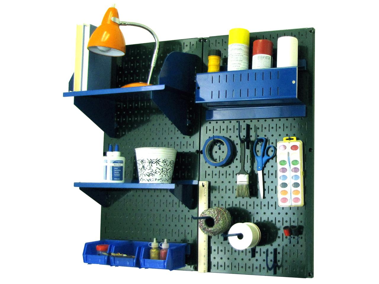 Wall Control Pegboard Hobby Craft Pegboard Organizer Storage Kit with ...