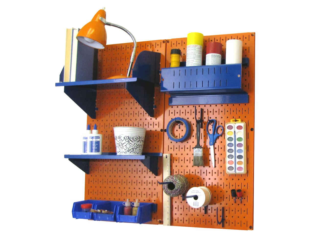 Wall Control Pegboard Hobby Craft Pegboard Organizer Storage Kit with