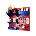 thumbnail image 1 of Wall Control Pegboard Hobby Craft Pegboard Organizer Storage Kit with Red Pegboard and Blue Accessories, 1 of 7
