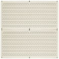 thumbnail image 1 of Wall Control Pegboard Rack Home & Garage Tool Storage & Organization Beige Metal Pegboard Pack - Two 32-Inch Wide x 16-Inch Tall Beige Steel Peg Board Panels, 1 of 8