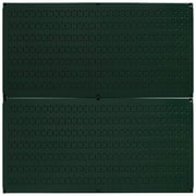 Wall Control Pegboard Rack Home & Garage Tool Storage & Organization Green Metal Pegboard Pack - Two 32-Inch Wide x 16-Inch Tall Green Steel Peg Board Panels