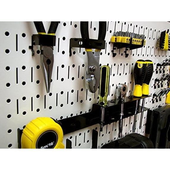Wall Control Pegboard Rack Horizontal Metal Pegboard Garage Tool ...