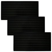 Wall Control Pegboard Value Pack - (3) Pack of Wall Control 16-Inch Tall x 32-Inch Wide Horizontal Black Metal Pegboards for Wall Home & Garage Tool Storage Organization (Black)