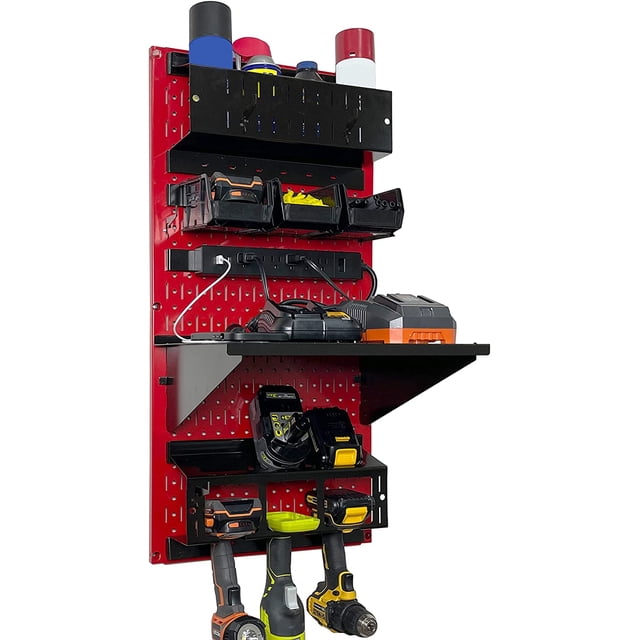 Wall Control Power Tool Storage Organizer Kit Cordless Drill Holder ...