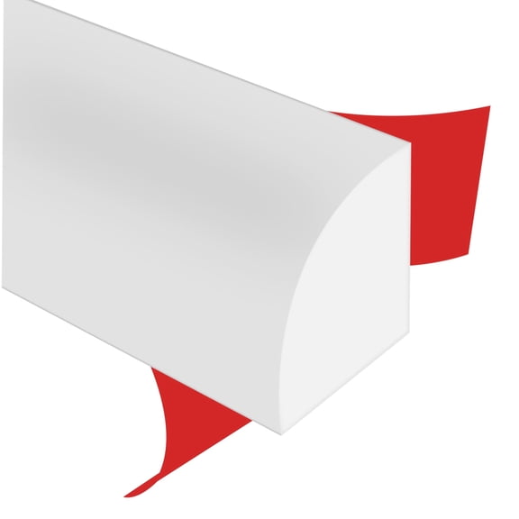 Flexible Quarter Round Molding - Peel and Stick Rubber Quarter Round Trim, Self-Adhesive Bathtub Edge Trim Molding,Suitable for Floor Corner,Wall Edge,Staircase Cabinet Edge(Gray)