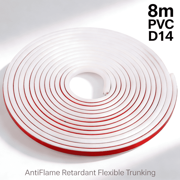 Hvxrjkn Wall Cord Hider with Flexible PVC Material Adhesive Wall Cable Concealer Raceway Cord Cover Flexible Cable Hider Cover for Hiding Cable