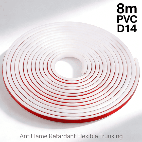 Hvxrjkn Wall Cord Hider with Flexible PVC Material Adhesive Wall Cable Concealer Raceway Cord Cover Flexible Cable Hider Cover for Hiding Cable