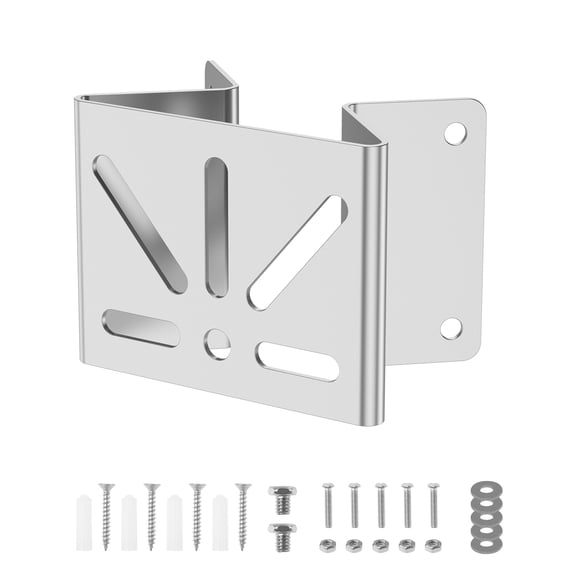 Wall Corner Bracket with Screw Washer Monitoring Area up to 270 Stainless Steel Mount Metal Bracket Compatible with Eufy Floodlight Camera
