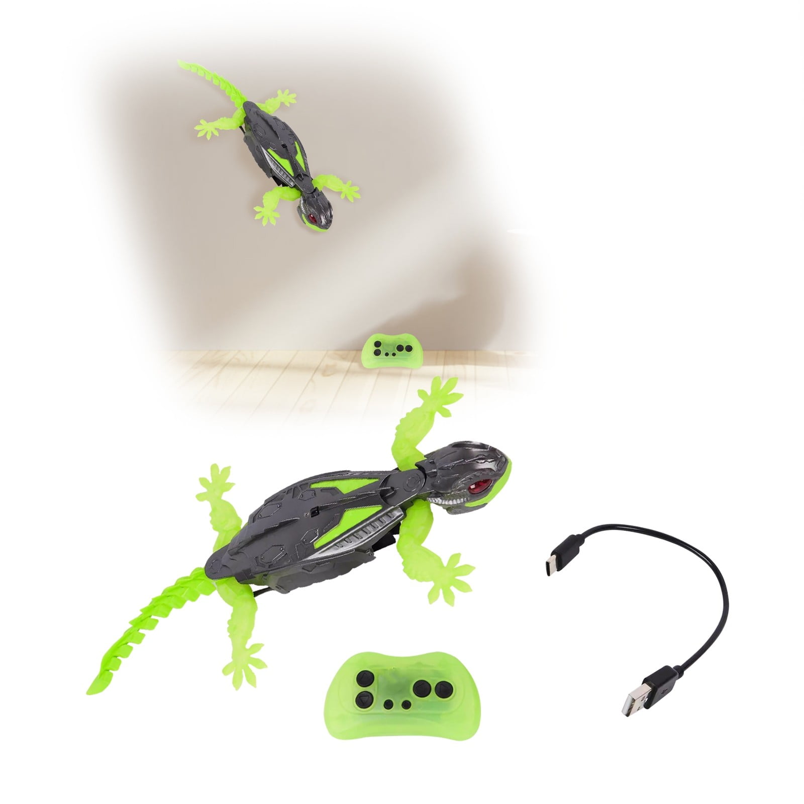 Gerbala Wall Crawler Gecko - Ferngesteuerter Kletterroboter Mit LED-Augen Für Wände & Decken