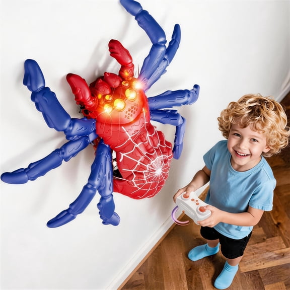 Wall Crawler Spider Rechargeable Remote Control Robot Wall Ceiling Climbing Toy