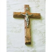Wall Cross Crucifix Olive Wood Olivewood Bethlehem Holy Land Jerusalem 10 Inches