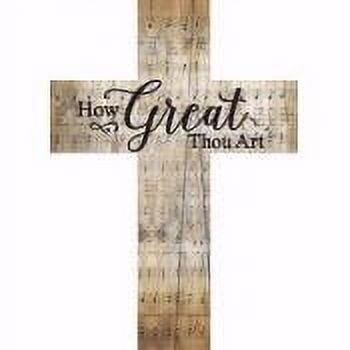 Wall Cross-How Great Thou Art-Stick (8.5 X 12 X .75)