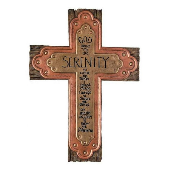 Wall Cross-Serenity Prayer (9 1/4 )