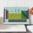 thumbnail image 1 of Wall Cutting Board, Periodic Table of Elements PHD Chemistry Student Family for Science Lover, Decorative Tempered Glass Cutting and Serving Board, Small Size, Fuchsia Brown, by Ambesonne, 1 of 1