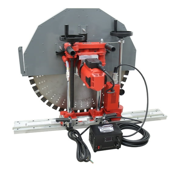 Wall Cutting Machine Reinforced Concrete Wall Cutter 220V Quickly Disassemble Track Max Cutting Depth 16 Inch
